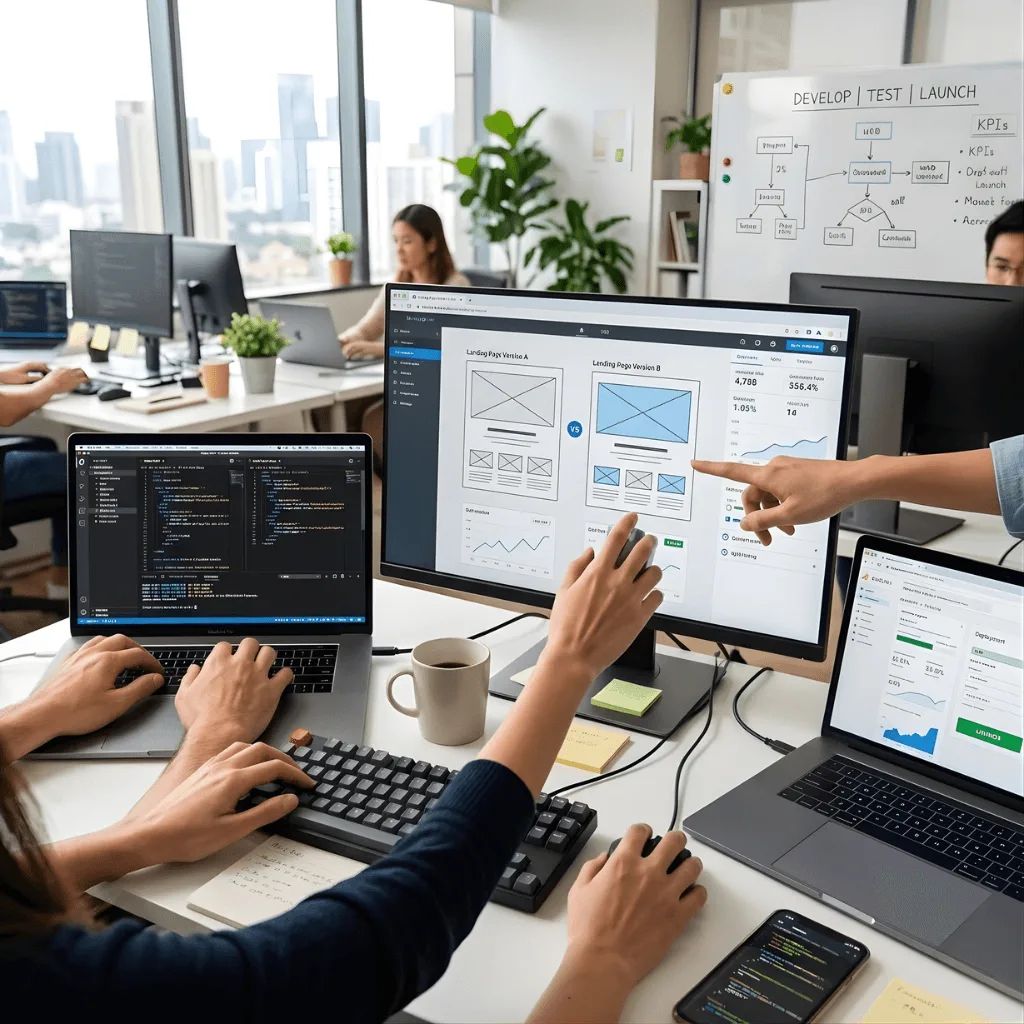 Develop, Test, and Launch