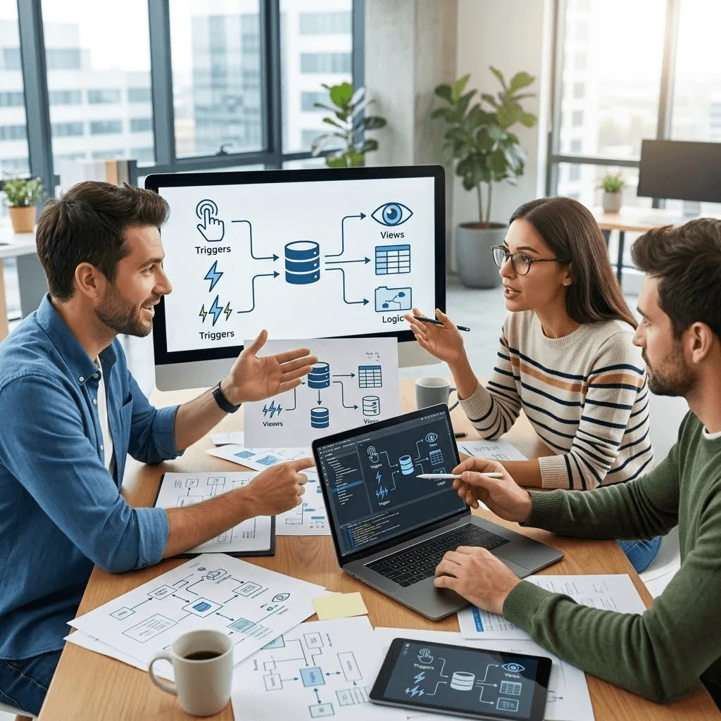 Professional Triggers and Views in SQL Services
