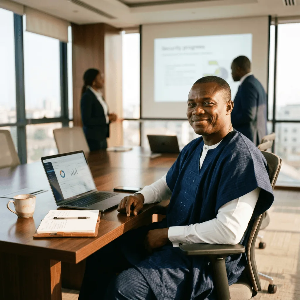 Client David Njoku from Nigeria
