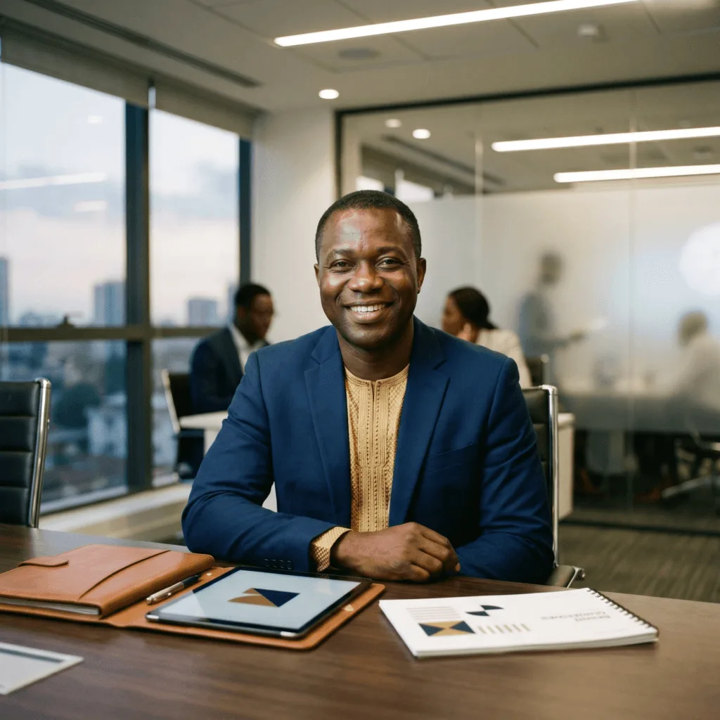 Client David Osei from Ghana