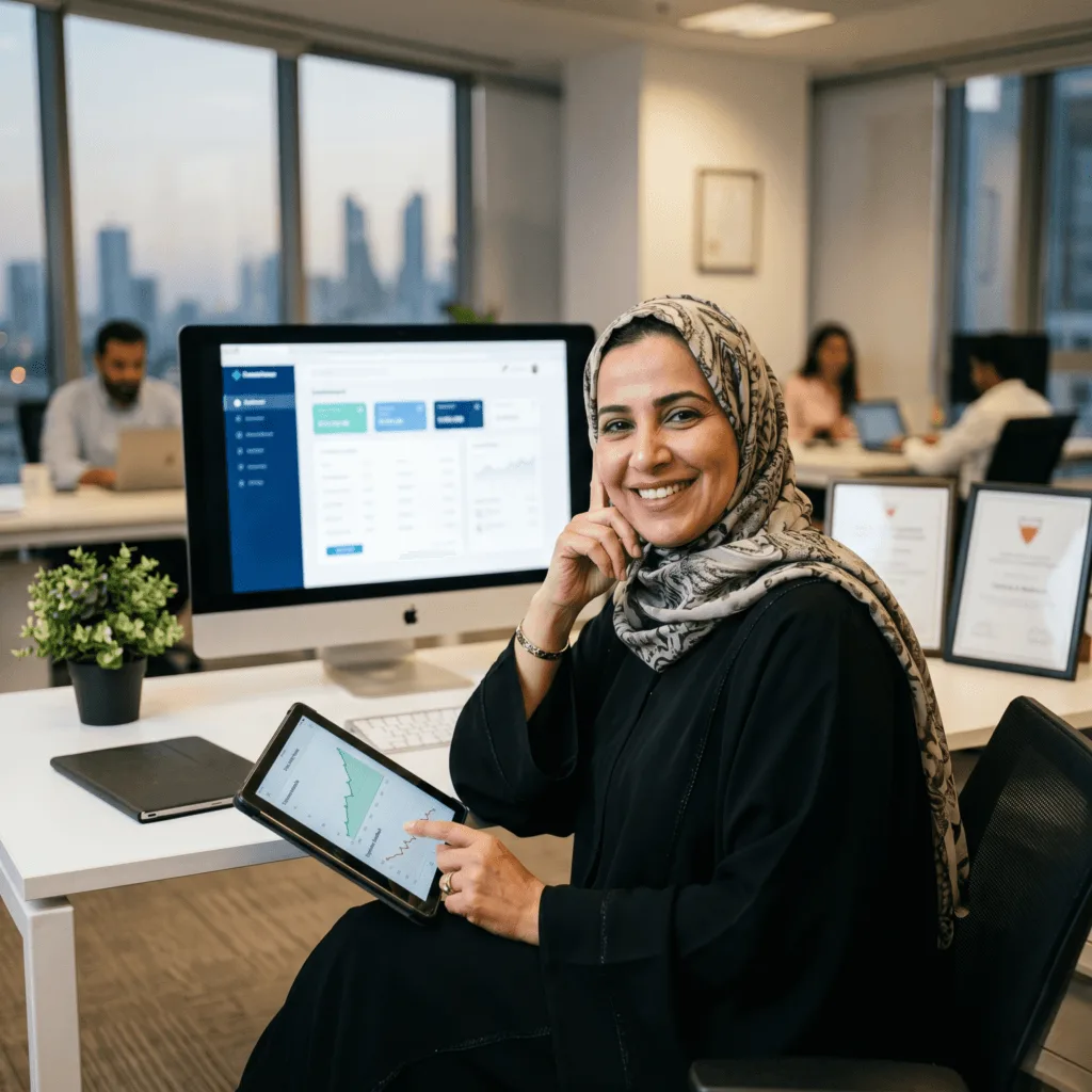 Client Fatima Al-Rashidi from Bahrain