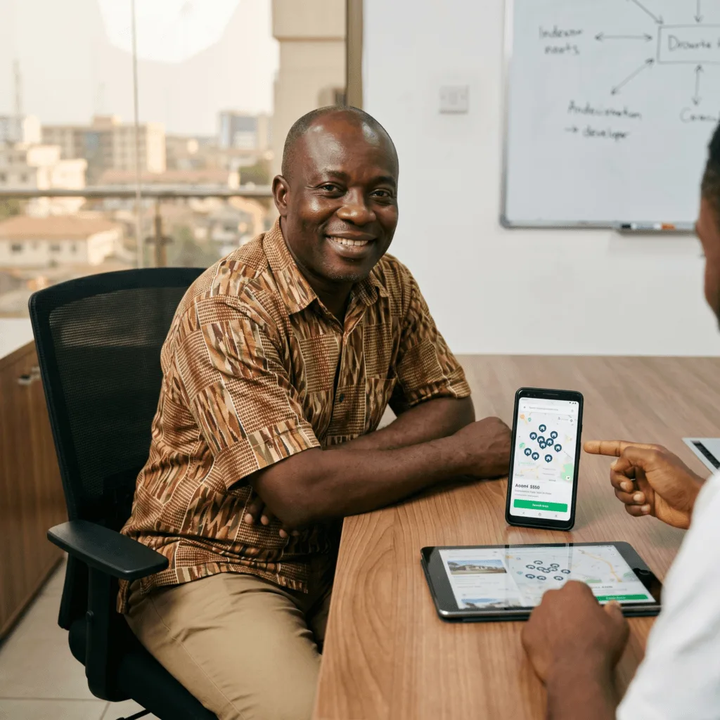 Client Kwabena Asante from Ghana