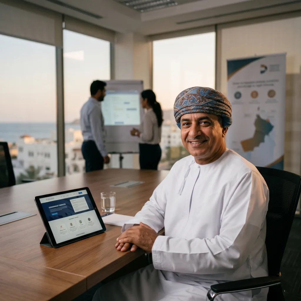 Client Mustafa Al-Farsi from Oman