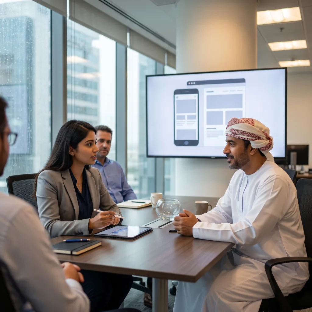 Client Omar Al-Farsi from Oman