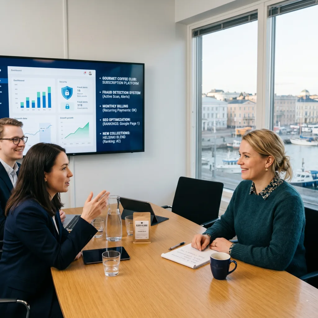 Client Tuulikki Leinonen from Finland
