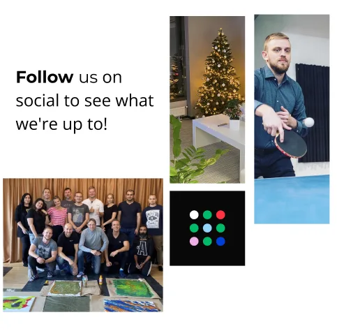 Follow vorza360 on social media: photos of team life at the office
